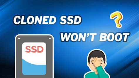 cloned hard drive to ssd now won't boot|make disk bootable after clone.